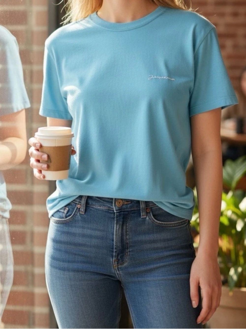 Jacquemus T-Shirt Lightweight Jersey Blue